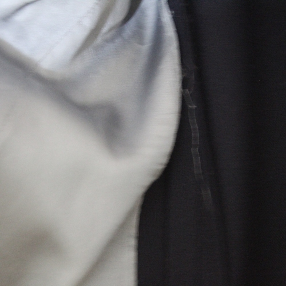 Black men's sports coat with metal fish buttons. - Picture 6 of 8